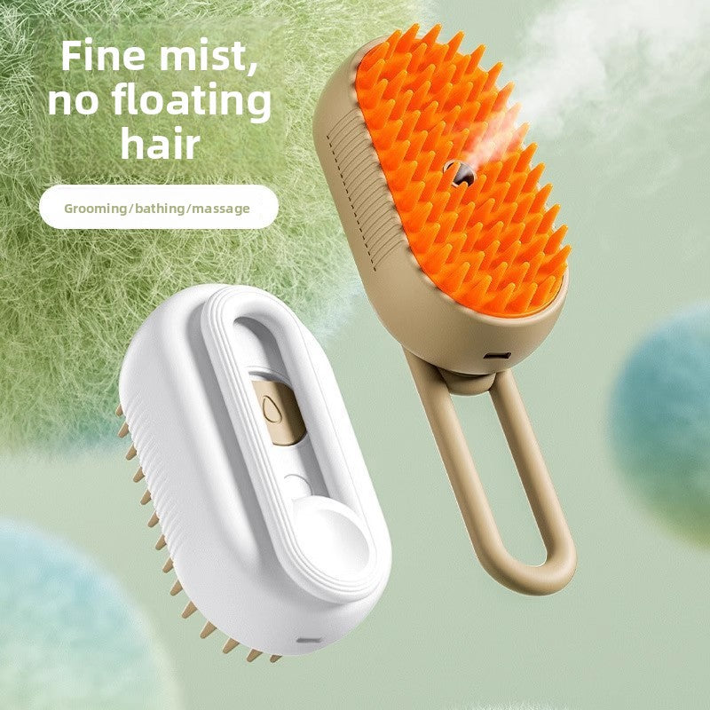 Pet Spray Massage Comb for Loose Hair Removal No-Bath Grooming Tool