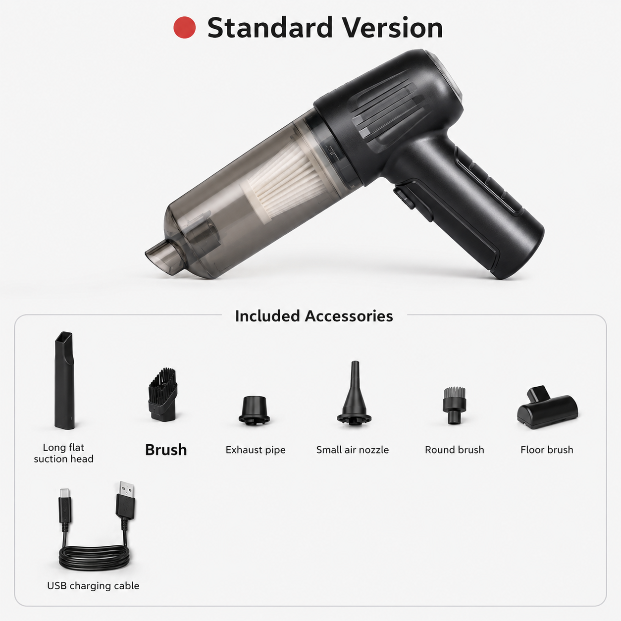 Portable Pet Hair Vacuum & Grooming Cleaner
