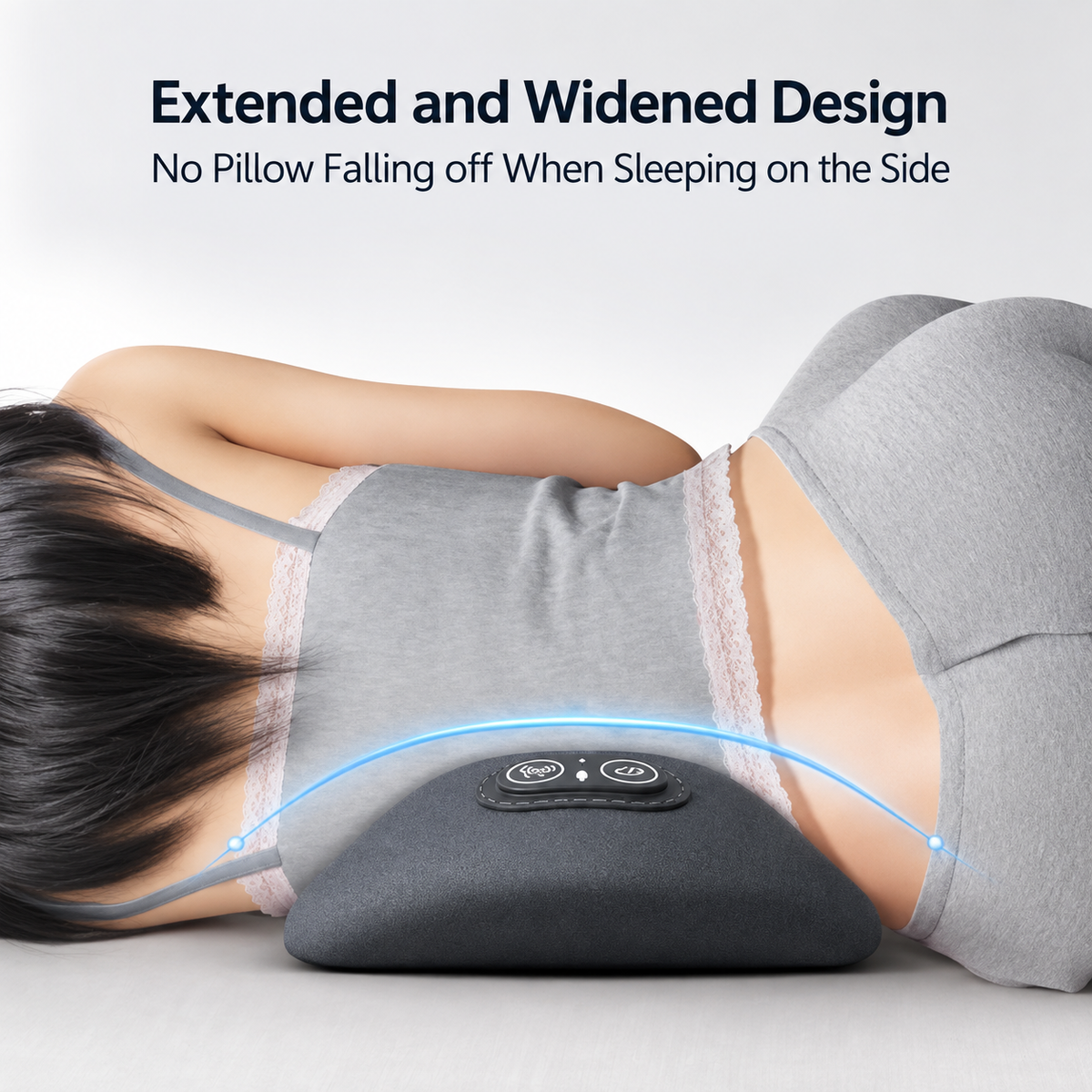 Lumbar Support Cushion with Massage and Heat