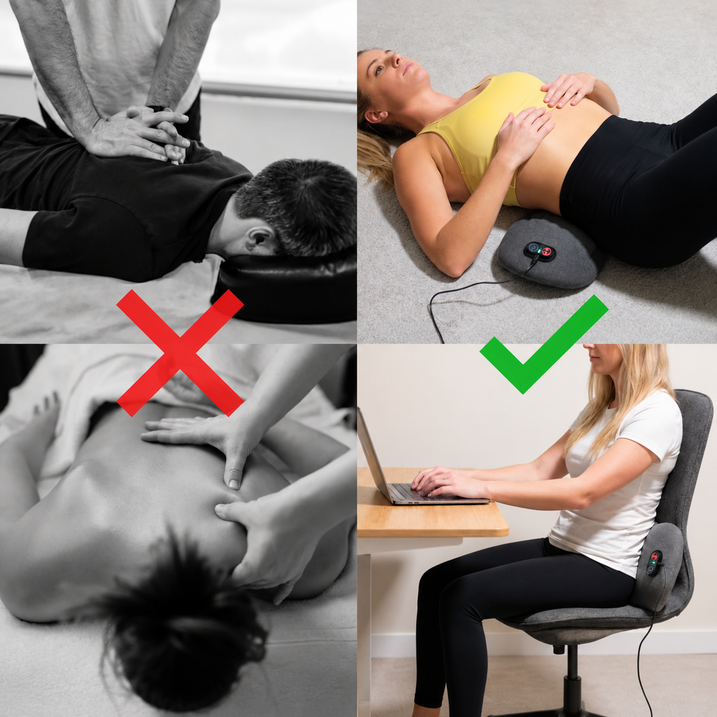 Lumbar Support Cushion with Massage and Heat