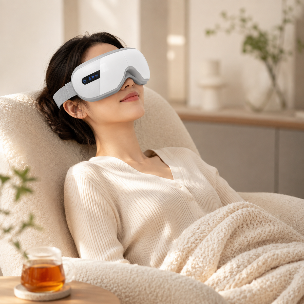 Heated Eye Massager with Air Compression & Vibration - Averono