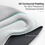 3D Weighted Sleep Eye Mask with Glass Beads & Light Blocking – Averono