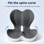 Ergonomic Memory Foam Seat Cushion with Lumbar Support - Averono