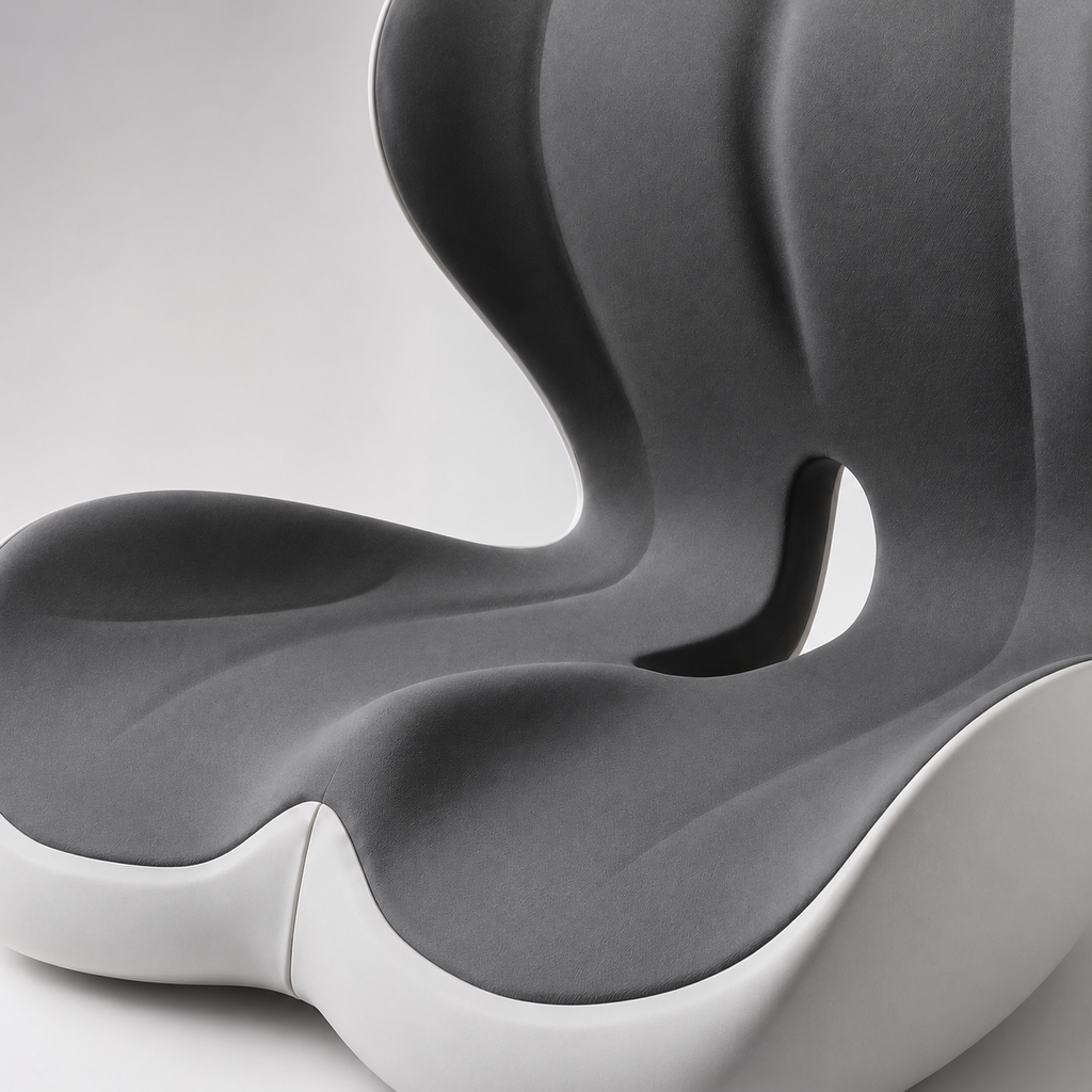 Ergonomic Memory Foam Seat Cushion with Lumbar Support - Averono