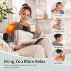 Rechargeable Heated Shoulder Wrap with Vibration Massage - Averono