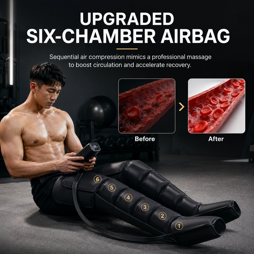 Averono Pro Full-Leg Air Compression Recovery Boots