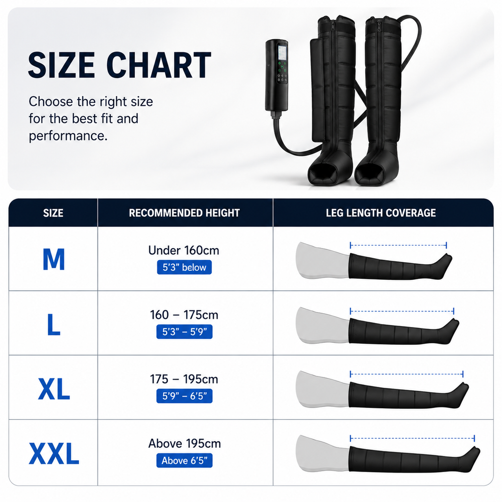 Averono Pro Full-Leg Air Compression Recovery Boots
