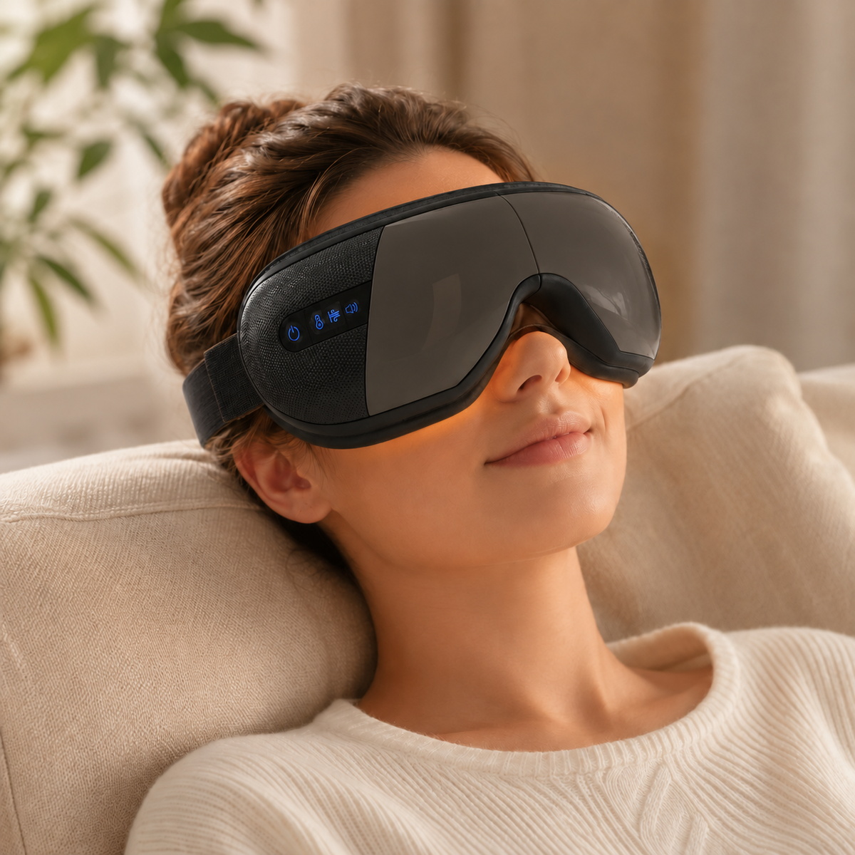 Heated Eye Massager with Air Compression & Vibration - Averono