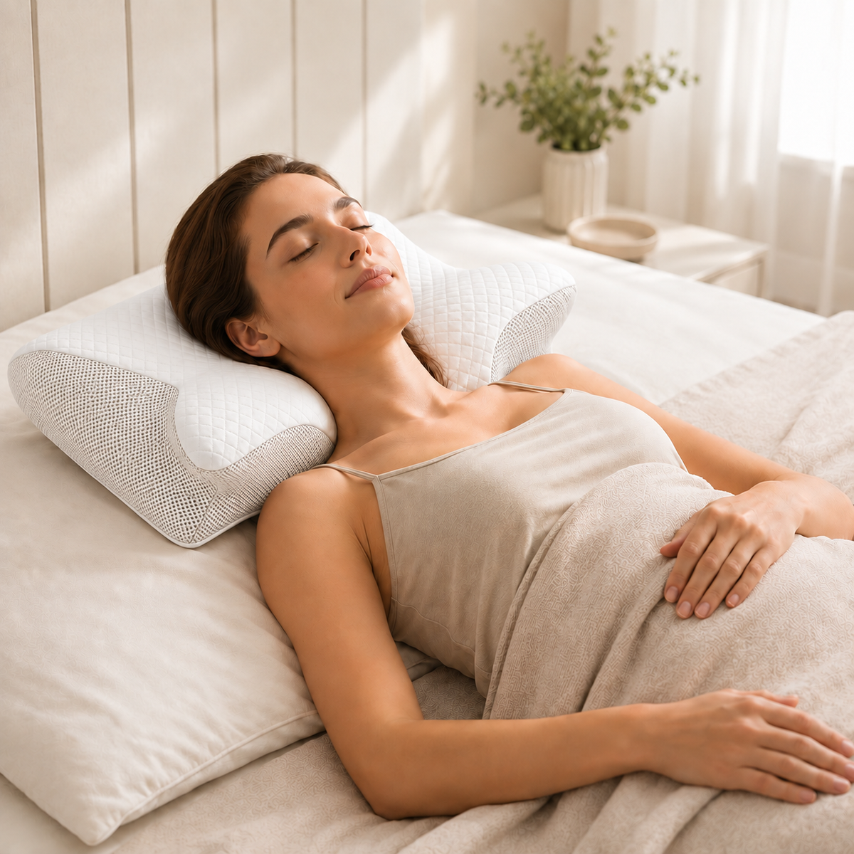 Ergonomic Memory Foam Cervical Support Pillow - Averono