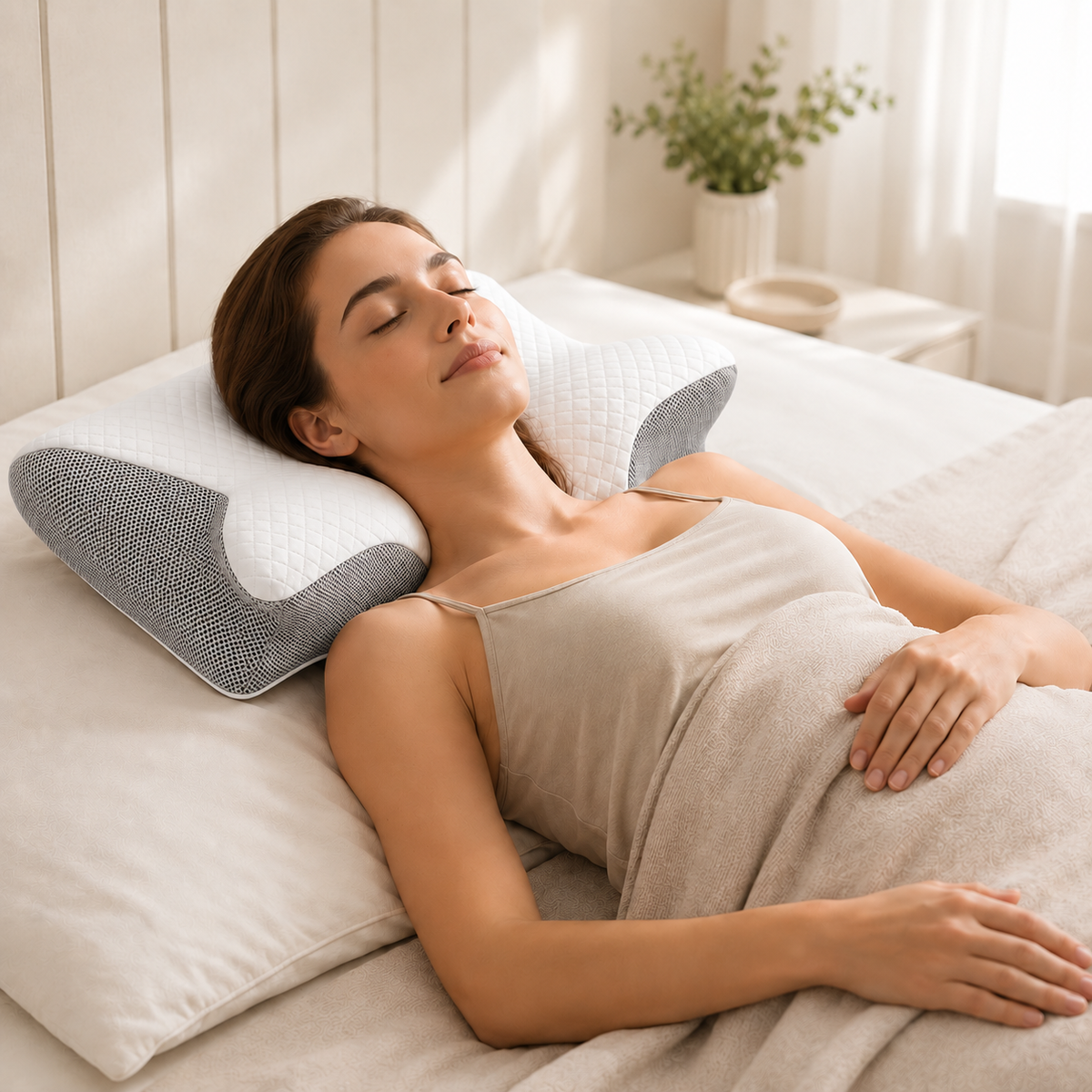 Ergonomic Memory Foam Cervical Support Pillow - Averono