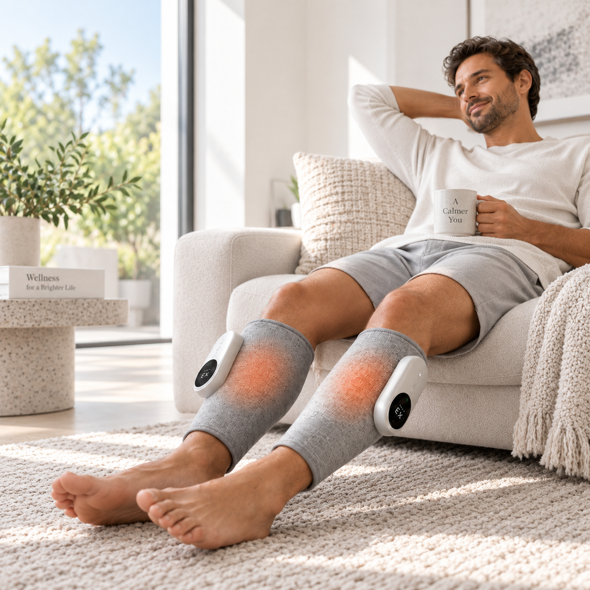 Heated Calf Massager with Air Compression & Vibration - Averono