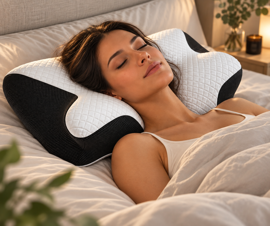 Ergonomic Memory Foam Cervical Support Pillow - Averono