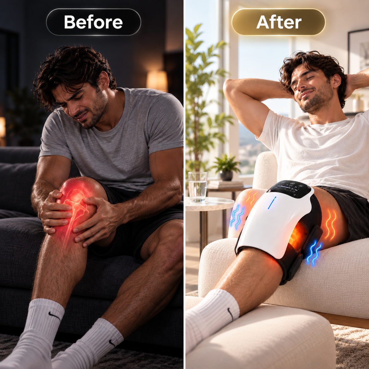 Averono Heated Knee Massager with Vibration & Adjustable Heat