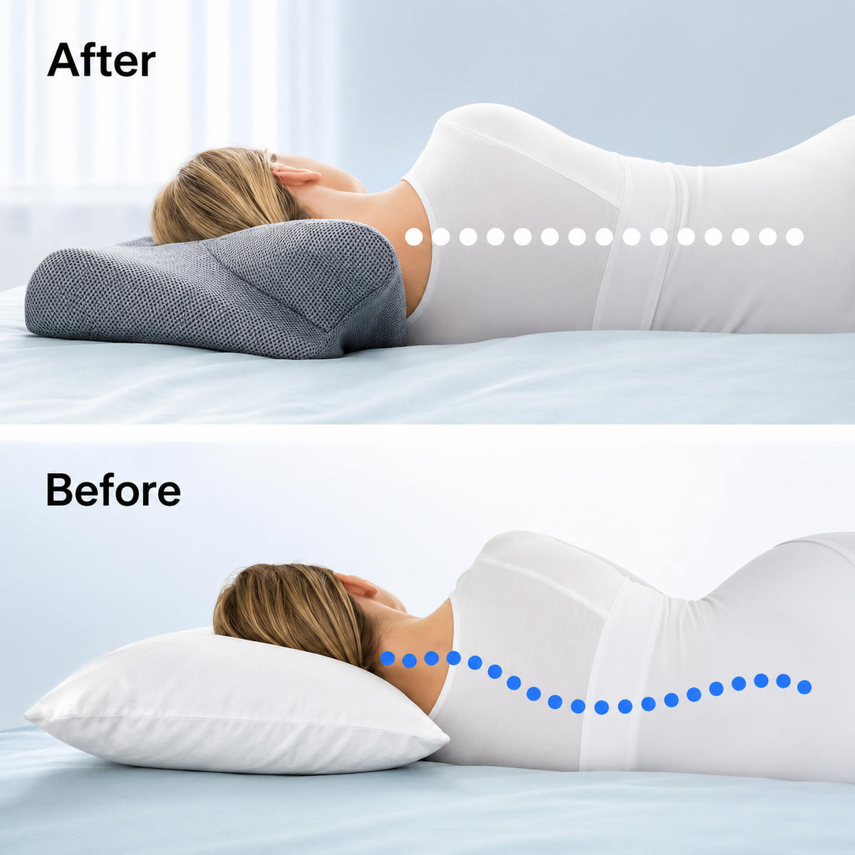 Ergonomic Memory Foam Cervical Support Pillow - Averono