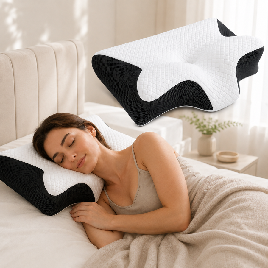 Ergonomic Memory Foam Cervical Support Pillow - Averono
