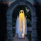 LED Illuminated Hanging Ghost Decor for Outdoor Halloween